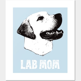 Golden Lab Mom Golden Labrador Design Posters and Art